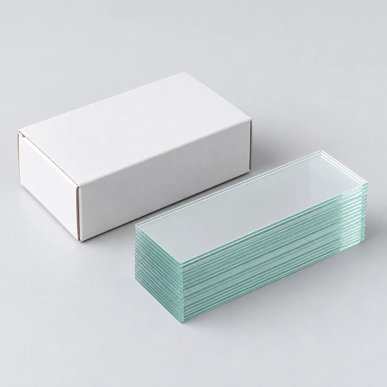 Blank microscope slide pack