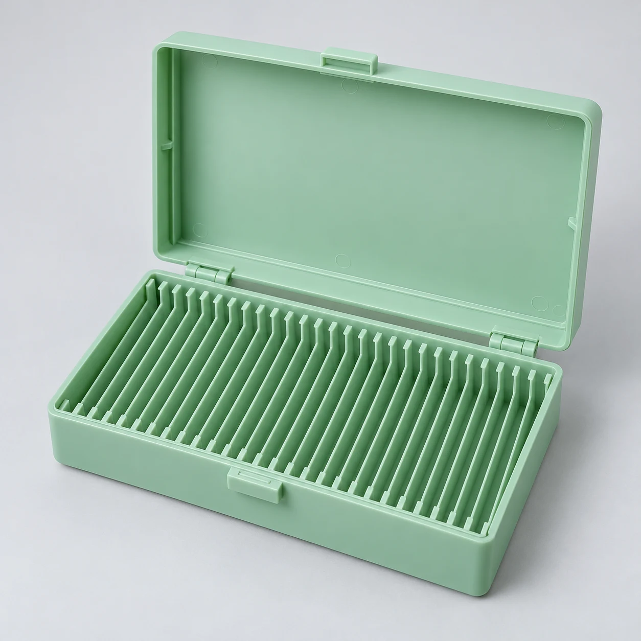 Numbered slide storage box